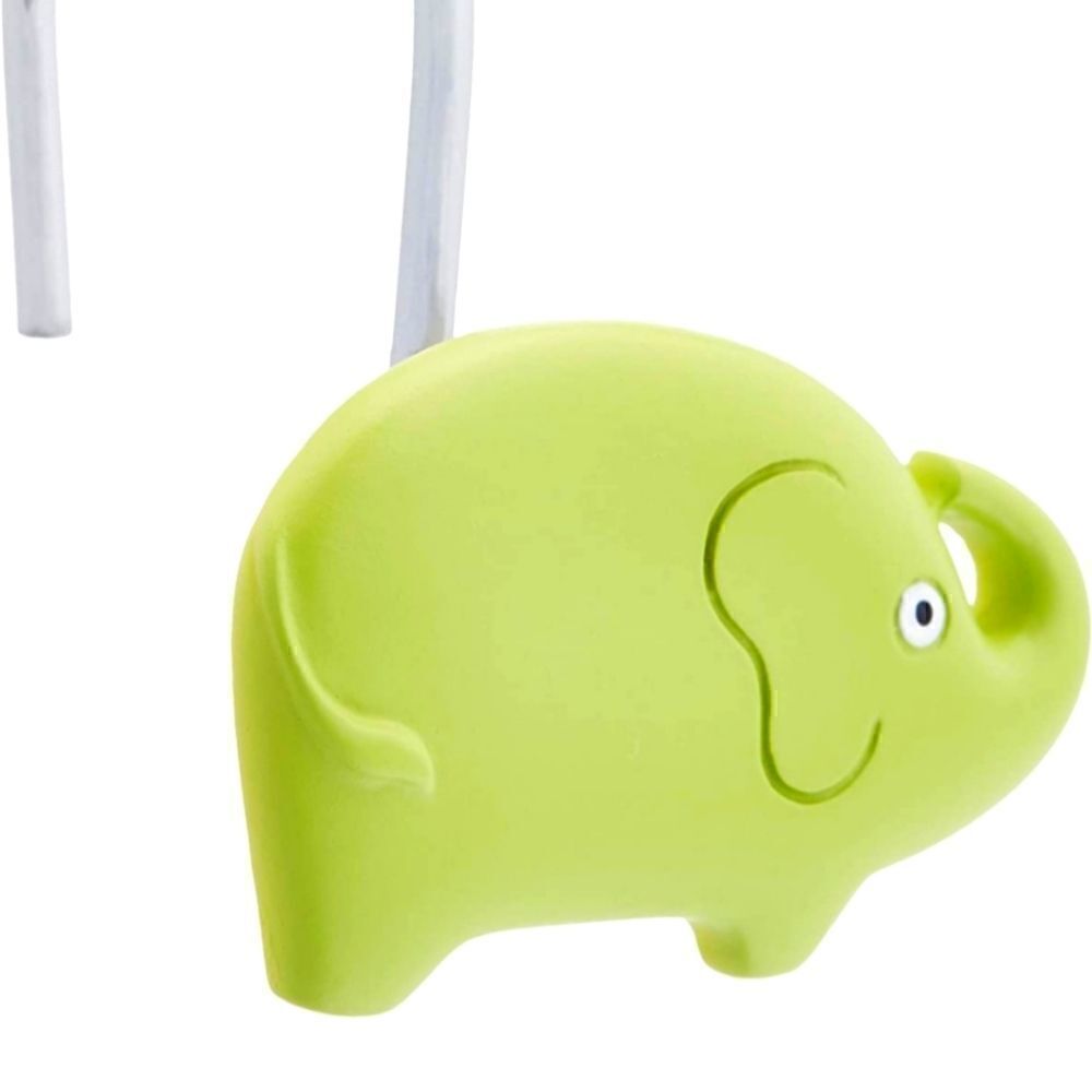 Kids Decor Zoo Animals Shower Curtain Hooks. 12 NIP